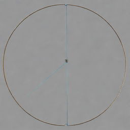 An educational diagram of a simple loop antenna, clearly labeled to highlight its basic structure, key components including the conductive loop, and optional capacitor for tuning.