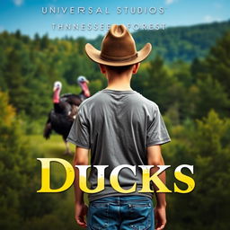 A Universal Studios movie poster for the film titled "Ducks"