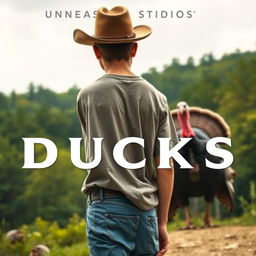 A Universal Studios movie poster for the film titled "Ducks"