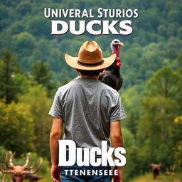 A Universal Studios movie poster for the film titled "Ducks"