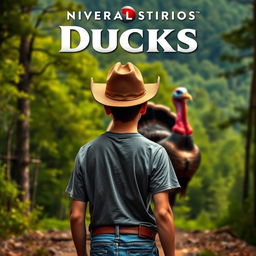 A Universal Studios movie poster for the film titled "Ducks"