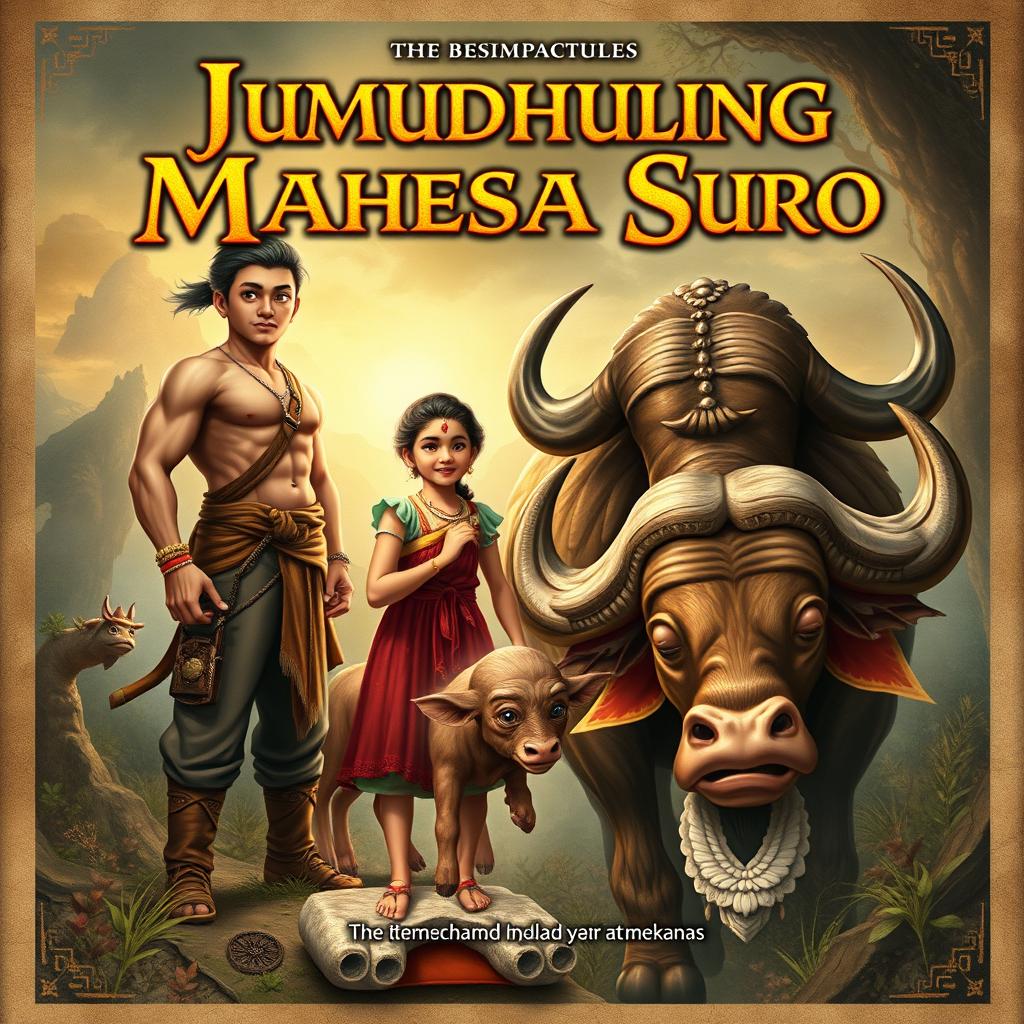 A captivating book cover for the story titled "Jumudhuling Mahesa Suro