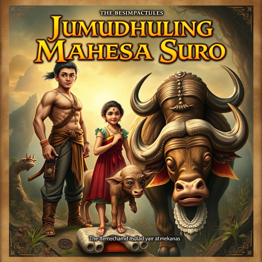 A captivating book cover for the story titled "Jumudhuling Mahesa Suro