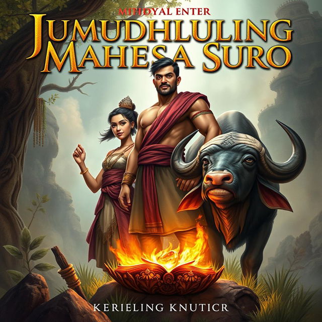 A captivating book cover for the story titled "Jumudhuling Mahesa Suro