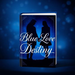 A captivating and extraordinary book cover titled "Blue Love Destiny"