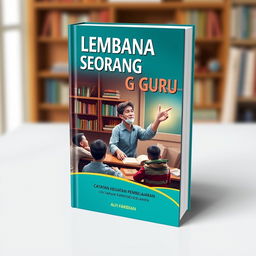 A captivating book cover design for 'Lembana Seorang Guru: Catatan kegiatan Pembelajaran' by Alfi Faridian