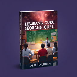 A captivating book cover design for 'Lembana Seorang Guru: Catatan kegiatan Pembelajaran' by Alfi Faridian