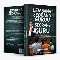 A captivating book cover design for 'Lembana Seorang Guru: Catatan kegiatan Pembelajaran' by Alfi Faridian