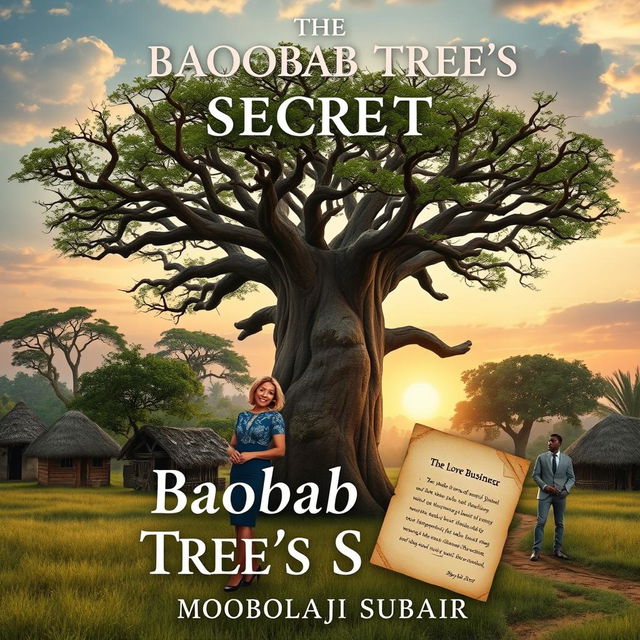 Book cover design for "The Baobab Tree's Secret" by Mobolaji Subair