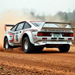 A Toyota Celica T230 GT300 rally car, embodying the spirit of rally racing