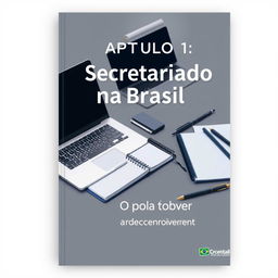 A professional and realistic cover for a book titled 'Capítulo 1: O Secretariado no Brasil: Uma Jornada de Evolução e Reconhecimento'