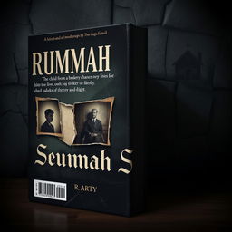 A dramatic and dark vintage-style book cover for a novel titled 'Rumah Separuh' written by R