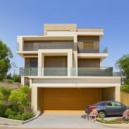 A 10 Marla double storey house showcasing spacious, elegant design with a modern architectural twist.