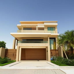 A 10 Marla double storey house showcasing spacious, elegant design with a modern architectural twist.