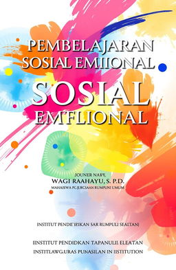 A journal cover featuring the title 'PEMBELAJARAN SOSIAL EMOSIONAL', prominently displayed with elegant typography