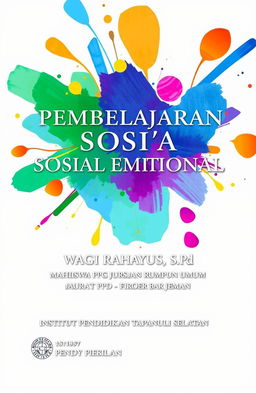 A journal cover featuring the title 'PEMBELAJARAN SOSIAL EMOSIONAL', prominently displayed with elegant typography