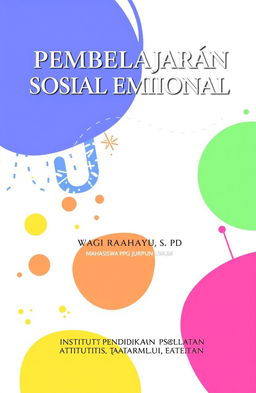 A journal cover featuring the title 'PEMBELAJARAN SOSIAL EMOSIONAL', prominently displayed with elegant typography