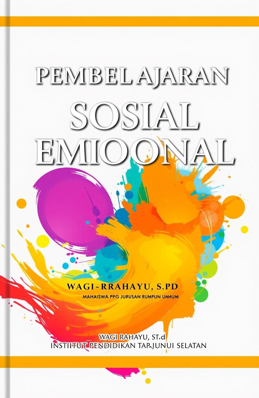 A journal cover featuring the title 'PEMBELAJARAN SOSIAL EMOSIONAL', prominently displayed with elegant typography