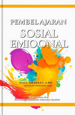 A journal cover featuring the title 'PEMBELAJARAN SOSIAL EMOSIONAL', prominently displayed with elegant typography