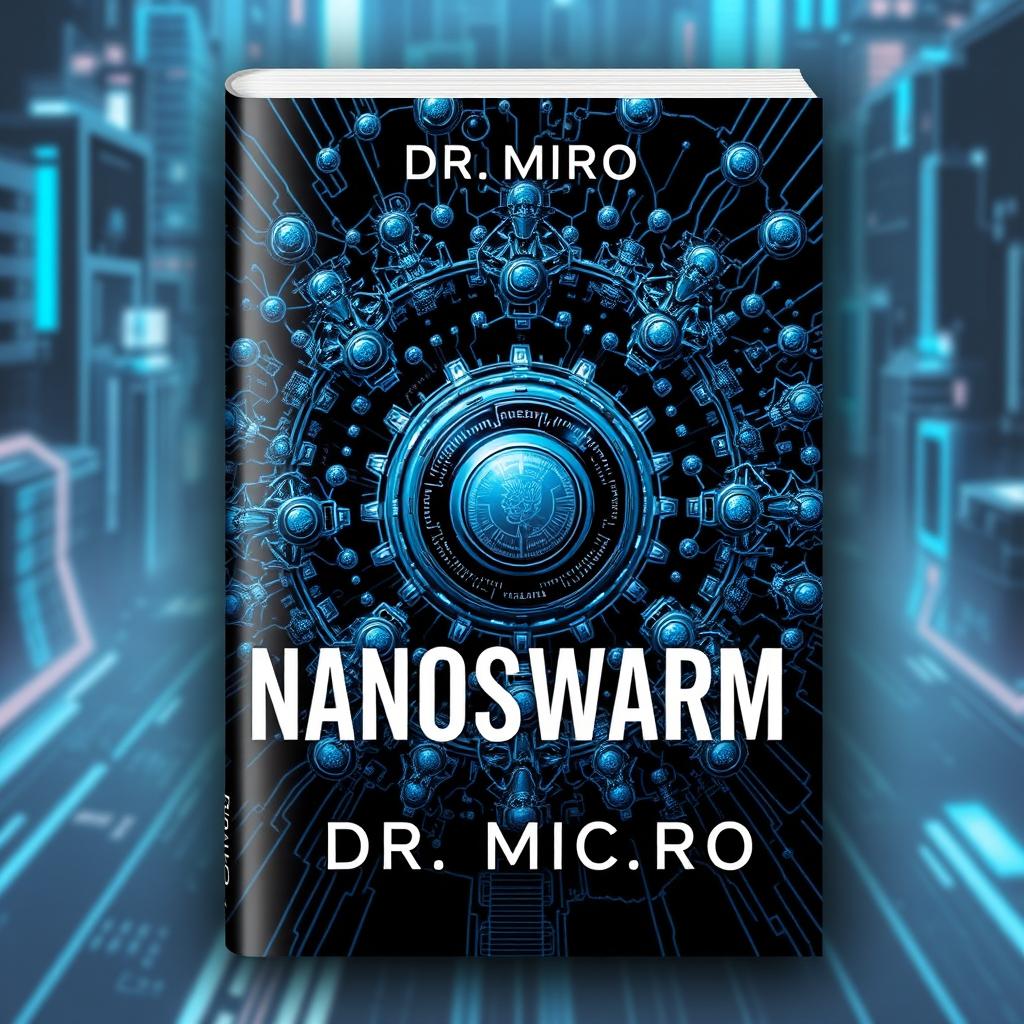 Book cover design for 'Nanoswarm' by Dr