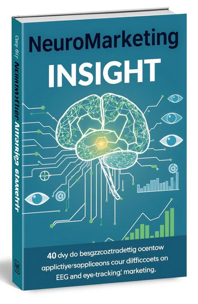 A book cover design for 'NeuroMarketing Insight - 40 dni do głębszego zrozumienia klientów', aimed at professional marketers