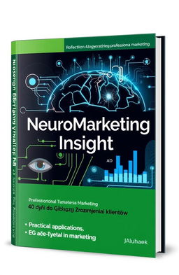 A book cover design for 'NeuroMarketing Insight - 40 dni do głębszego zrozumienia klientów', aimed at professional marketers