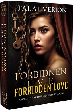 A hauntingly beautiful book cover featuring a young woman with a look of longing and determination, symbolizing forbidden love and the struggle for freedom