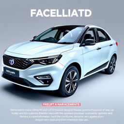 A facelifted Tata car model showcasing modern design enhancements and sleek aesthetics