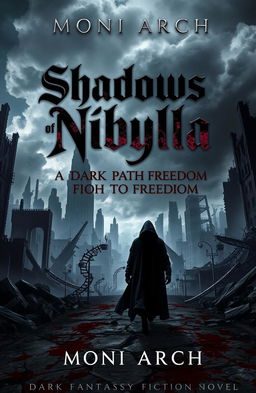 Cover design for "Shadows of Nibylla: A Dark Path to Freedom" by Moni Arch