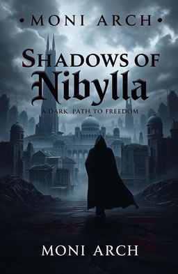 Cover design for "Shadows of Nibylla: A Dark Path to Freedom" by Moni Arch