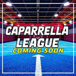 A large, striking banner displaying the text 'Caparrella League' prominently across the top