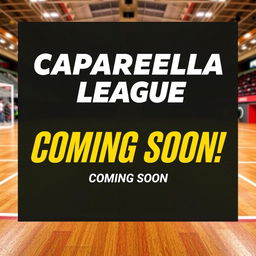 A large, striking banner displaying the text 'Caparrella League' prominently across the top