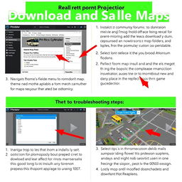 A detailed tutorial image on how to download and install maps in the Proton Bus Simulator