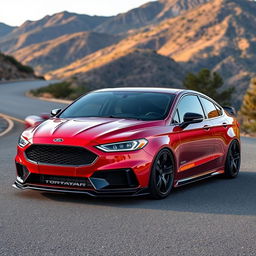 Ford Del Rey with a custom body kit, featuring sleek aerodynamic lines and enhanced sporty modifications