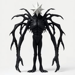 A mysterious tall humanoid creature standing at 3 meters, with an intriguing and enigmatic design