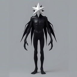 A mysterious tall humanoid creature standing at 3 meters, with an intriguing and enigmatic design