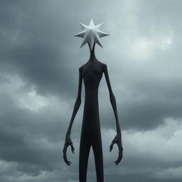 A mysterious tall humanoid creature standing at 3 meters, designed in the style of a motion stop animation film