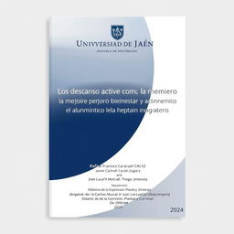 A cover design for a doctoral thesis from Universidad de Jaén - Escuela de Doctorado