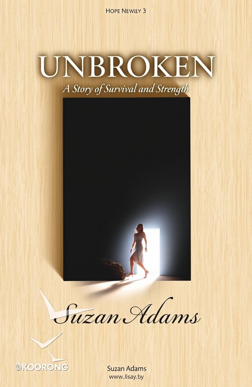 A book cover depicting a woman stepping into the light, symbolizing resilience and hope