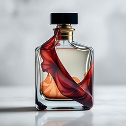 A perfume bottle featuring the design of a captivating third image