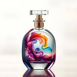 A perfume bottle featuring the design of a captivating third image