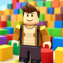 Simple Roblox character wearing default clothing, standing in a virtual world