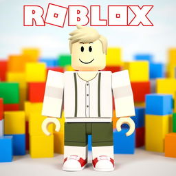 Simple Roblox character wearing default clothing, standing in a virtual world