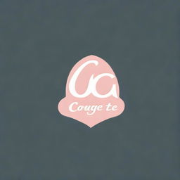 Create a retro-styled, but cute, logotype for a brand named 'Coquette'. The primary color should be baby pink.