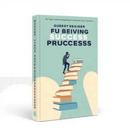 An inventive and minimalist book cover designed with a pop art aesthetic, focusing on guiding readers to achieve professional success