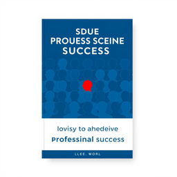 A modern and minimalist book cover designed with vector art, focusing on guiding readers to achieve professional success