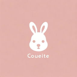 Design a retro yet cute logotype for a brand named 'Coquette'. This should be a crochet accessories brand featuring a isotype of a bun. The brand's color is baby pink.