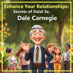 A YouTube video cover depicting the essence of Dale Carnegie's techniques for improving relationships