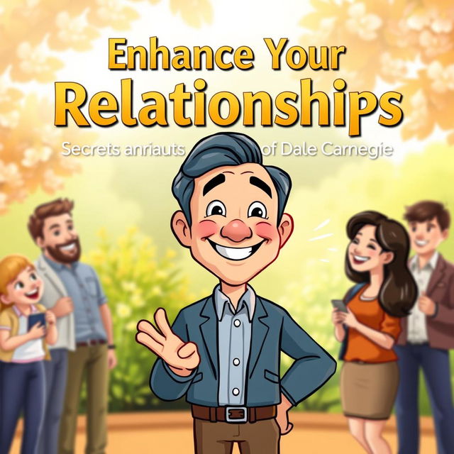 A YouTube video cover depicting the essence of Dale Carnegie's techniques for improving relationships