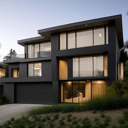 Highly detailed, modern and luxurious home with clean lines, large glass windows, and eco-friendly design elements